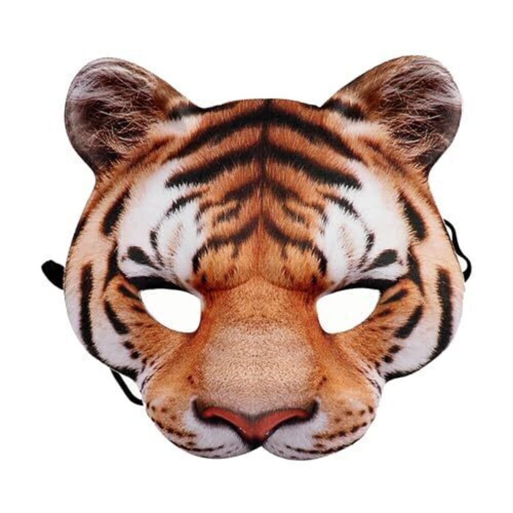 3076 Cosplay Mask Dragon Wolf Rabbit Animal Mask Half Face for Halloween